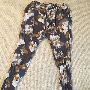 Floral Grey/ Multicolored Joggers
